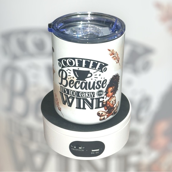Other - NIB 12oz Sublimated Coffee Tumbler With Handle.